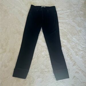 Loft black straight jeans size 25